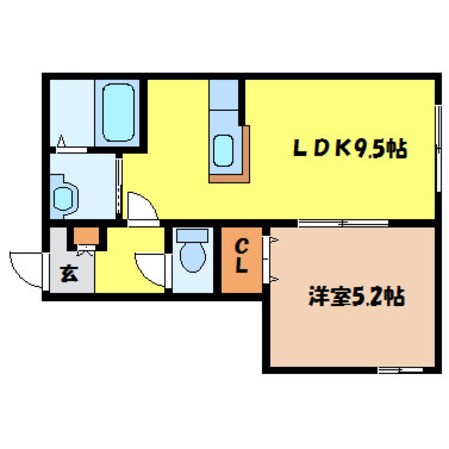 バスセンター前駅 徒歩9分 4階の物件間取画像